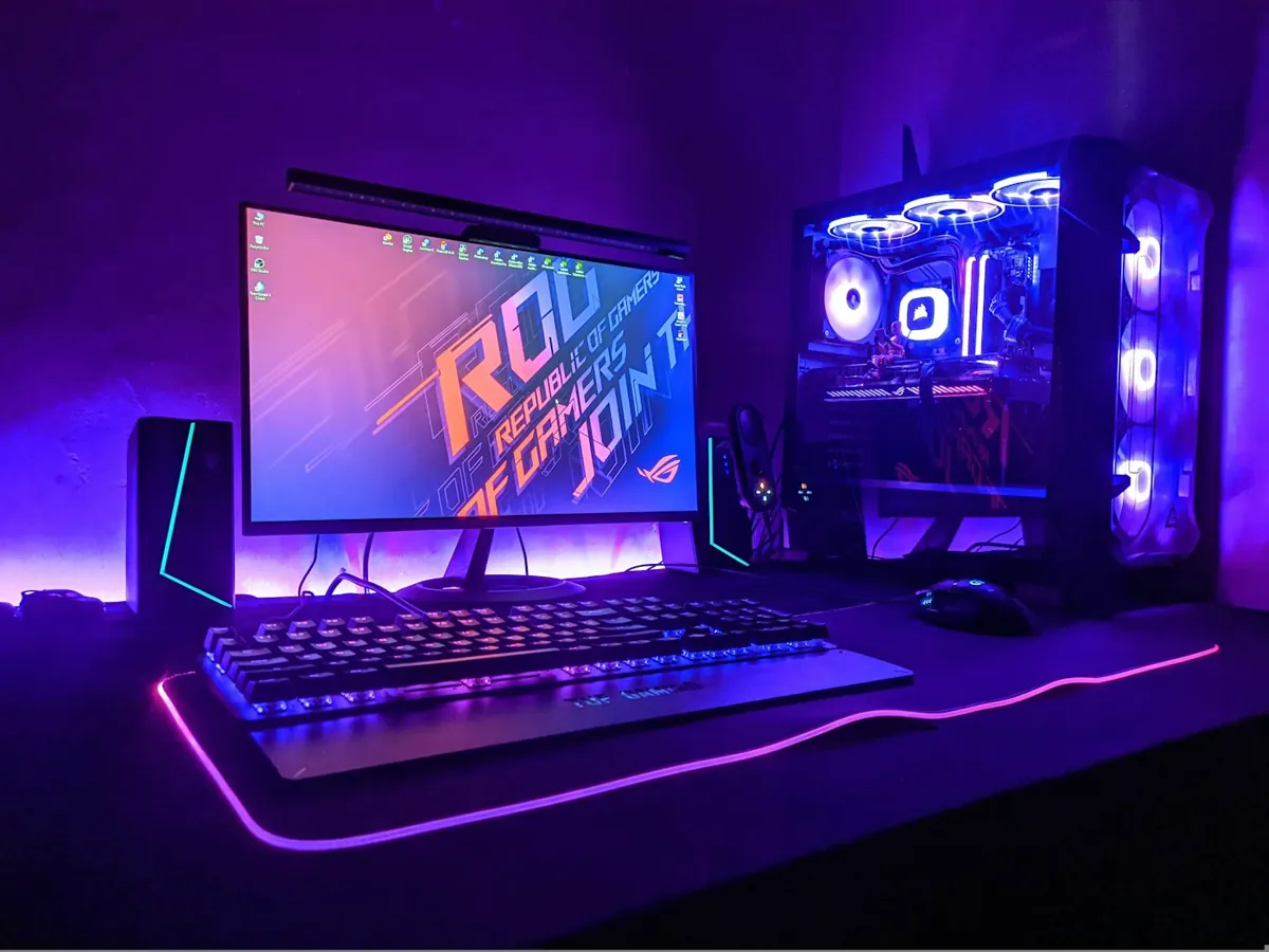 Gaming monitors category editorial photograph.