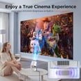 Campark Mini Bluetooth Portable Projector with 5W Soundbase Speaker & 220 Rotation
