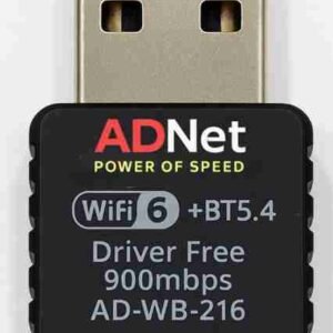 ADNet 2 in 1 Wi-Fi 6 + Bluetooth 5.4 USB Adapter - ADNet
