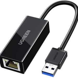 UGREEN - USB to Ethernet Adapter, 1Gbps Gigabit Network Adapter for Laptop, Nintendo Switch, and More - Black