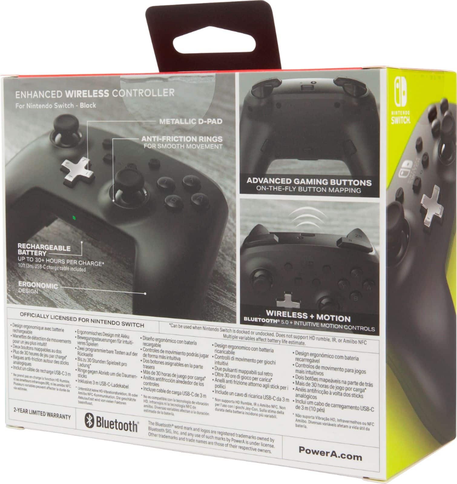 PowerA Enhanced Wireless Controller for Nintendo Switch, Nintendo Switch 2 Black - Image 10
