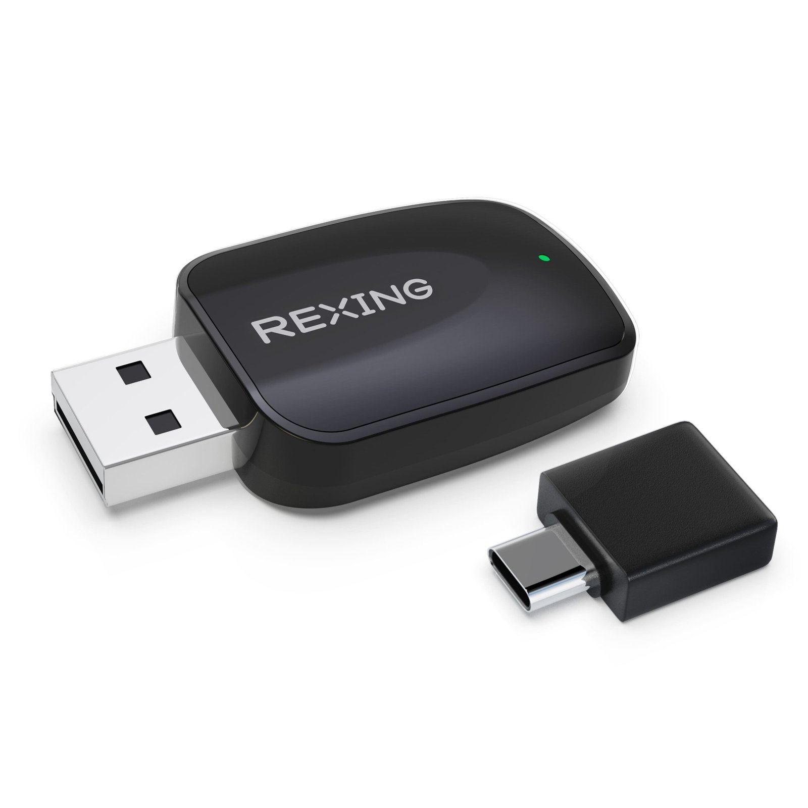 Rexing CPW 42 Wireless CarPlay & Android Auto Adapter for iPhone (iOS 10+) and Android (Android 11+) Black BBY-CPW-42