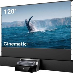 AWOL Aetherion Max Home Cinema Bundle with 120° Floor-Rising Screen & Smart Station for Everyday Entertainment