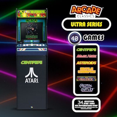 ARCADE CLASSICS – CENTIPEDE ULTRA SERIES, 40 GAME CABINET – Atari® - Image 2