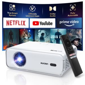 Aurzen - Smart Projector with WiFi and Bluetooth