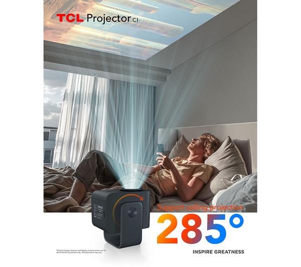 Tcl C1 Smart Projector 4K Support, Compatible with Google TV, WiFi and Bluetooth - Image 6