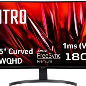 Acer Nitro 31.5-inch Curved WQHD 180Hz Gaming Monitor