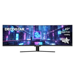 Deco Gear 49-inch Curved Ultrawide 3840x1080 144Hz Gaming Monitor