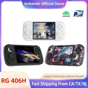 ANBERNIC RG 406H 4-inch IPS Screen Handheld Gaming Console Quad-core Android 13.0 RGB Hall Effect Joystick and Triggers Six-axis Gyro Video G