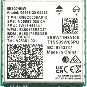 WiFi 7 Adapter for Intel BE200 | M.2 PCIe Format | Tri-Band 2.4/5/6 GHz | Up to